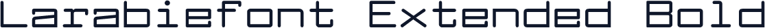 Larabiefont Extended Bold