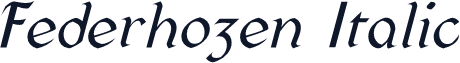 Federhozen Italic