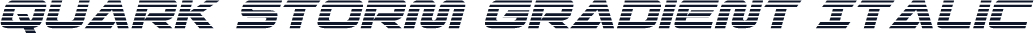 Quark Storm Gradient Italic