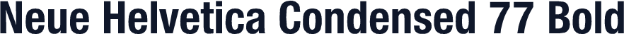 Neue Helvetica Condensed 77 Bold
