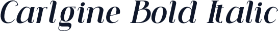 Carlgine Bold Italic