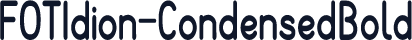 FOTIdion-CondensedBold