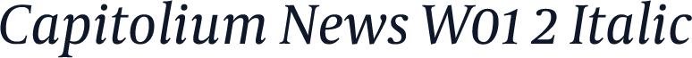Capitolium News W01 2 Italic