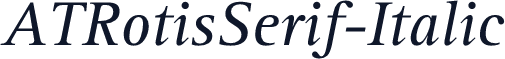 ATRotisSerif-Italic