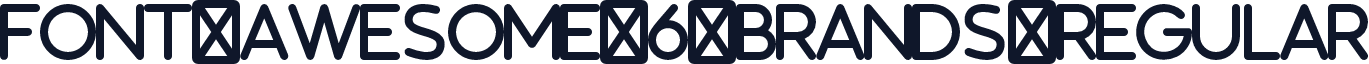 Font Awesome 6 Brands Regular