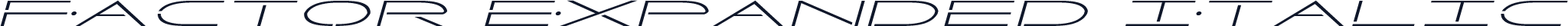 Factor Expanded Italic