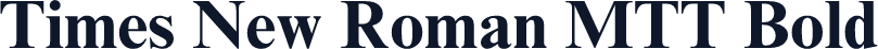 Times New Roman MTT Bold