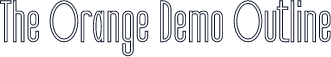 The Orange Demo Outline