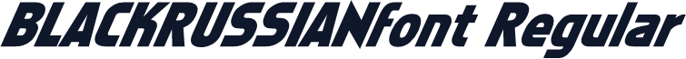 BLACKRUSSIANfont Regular