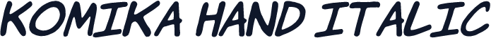 Komika Hand Italic
