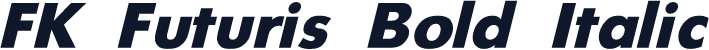 FK Futuris Bold Italic