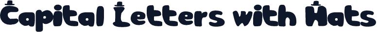 Capital Letters with Hats