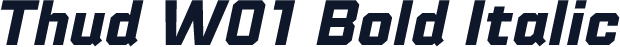 Thud W01 Bold Italic