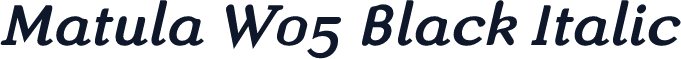 Matula W05 Black Italic