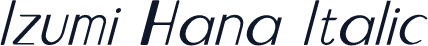Izumi Hana Italic