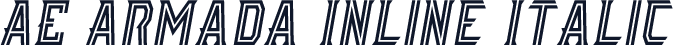 AE Armada Inline Italic