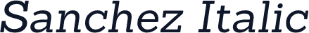 Sanchez Italic