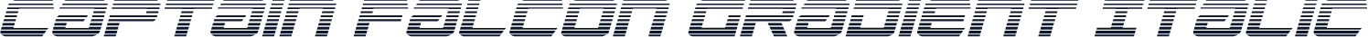 Captain Falcon Gradient Italic
