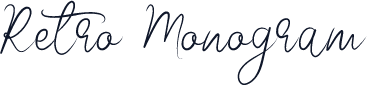 Retro Monogram
