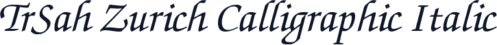 TrSah Zurich Calligraphic Italic