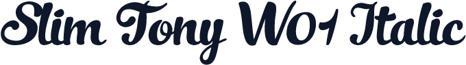 Slim Tony W01 Italic