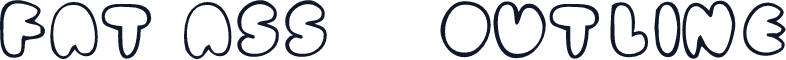 fat ass    outline