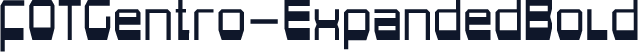 FOTGentro-ExpandedBold