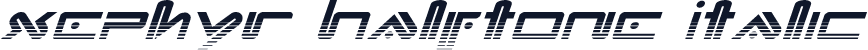 Xephyr Halftone Italic