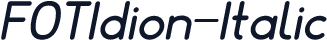 FOTIdion-Italic