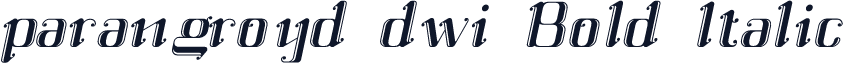 parangroyd dwi Bold Italic