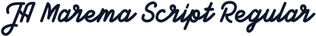 JA Marema Script Regular