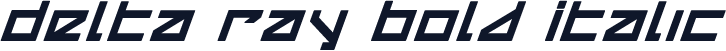 Delta Ray Bold Italic