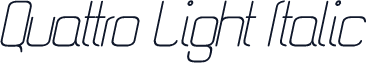 Quattro Light Italic