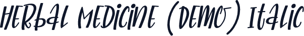 Herbal Medicine (Demo) Italic