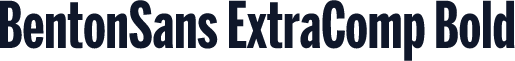 BentonSans ExtraComp Bold