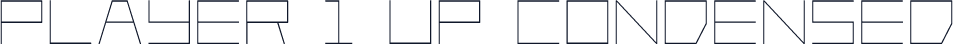 Player 1 Up Condensed