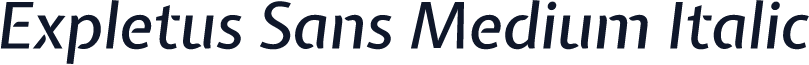 Expletus Sans Medium Italic