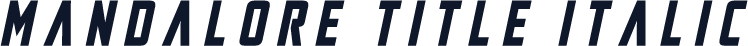 Mandalore Title Italic