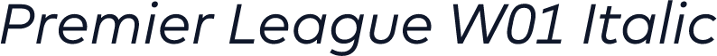 Premier League W01 Italic