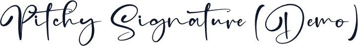 Pitchy Signature (Demo)