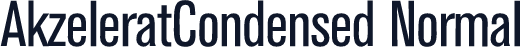 AkzeleratCondensed Normal