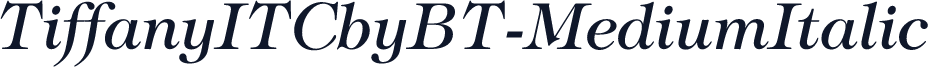TiffanyITCbyBT-MediumItalic