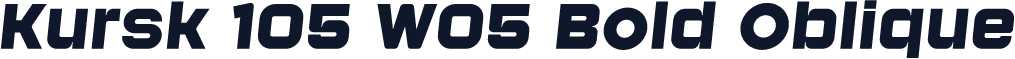 Kursk 105 W05 Bold Oblique