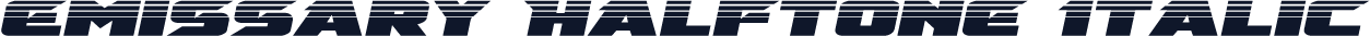 Emissary Halftone Italic