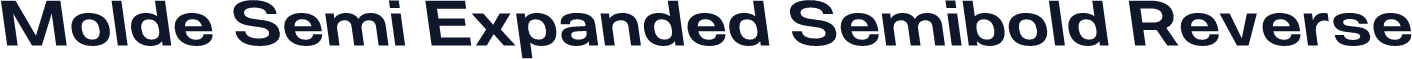 Molde Semi Expanded Semibold Reverse
