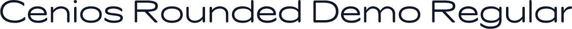 Cenios Rounded Demo Regular