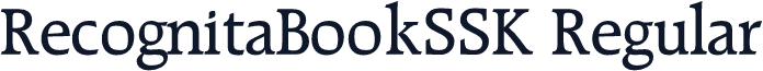 RecognitaBookSSK Regular