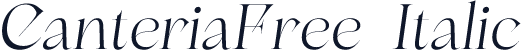 CanteriaFree-Italic
