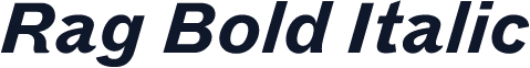 Rag Bold Italic