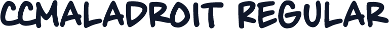 ☞CCMaladroit Regular